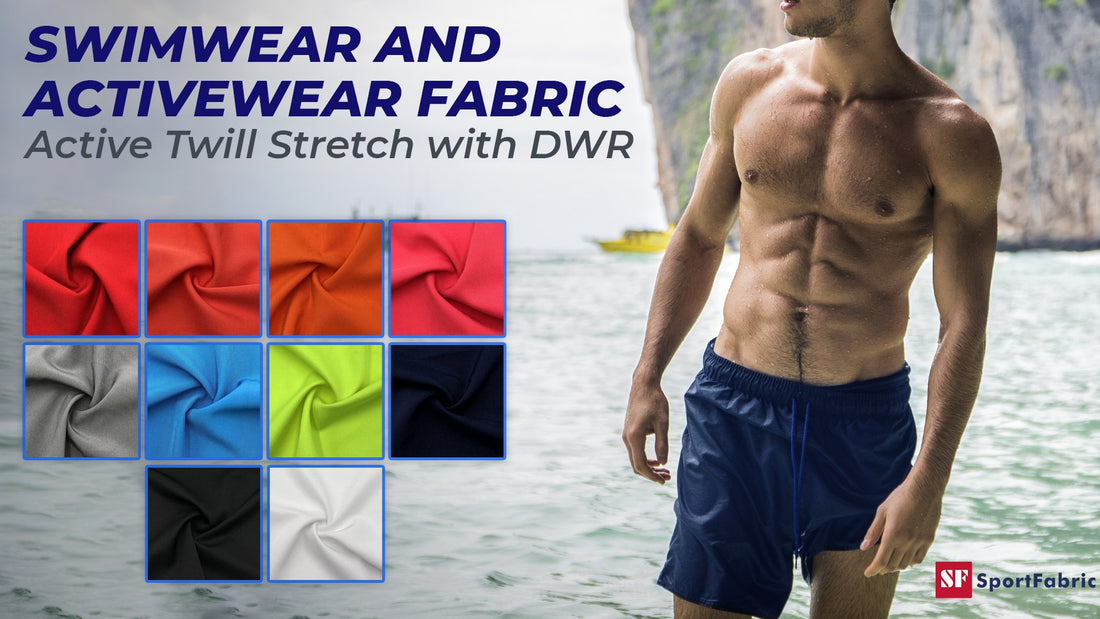 Poly-spandex stretch is woven soft hand durable - Sport Fabric